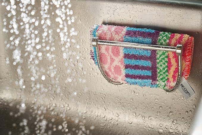 Skoy Cleaning Bundle - Cloth, Scrub, Red Towel and Sink Holder – Environmentally Friendly, Kitchen & Household Use, Plastic-Free Packaging, Great Gift Idea! - NeatNest