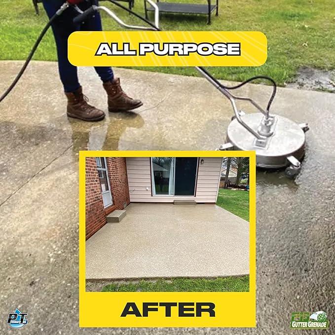 Elemonator: House Wash Surfactant for Siding, Roof and Concrete Cleaning, Bleach Additive, Soft Wash Soap, 1/2 Gallon, 64 Fl Oz (QTY 1) - NeatNest