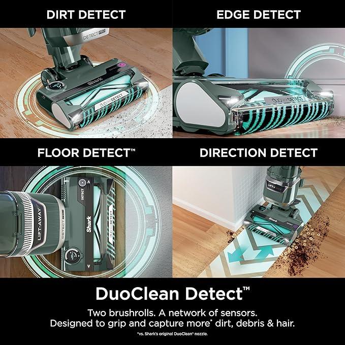 Shark Detect Pro Lift-Away ADV Bagless Upright Vacuum with DuoClean Detect, HEPA Filter, Anti-Allergen, Powerful Suction, and Odor Neutralizer Technology, Evergreen, LA802 - NeatNest