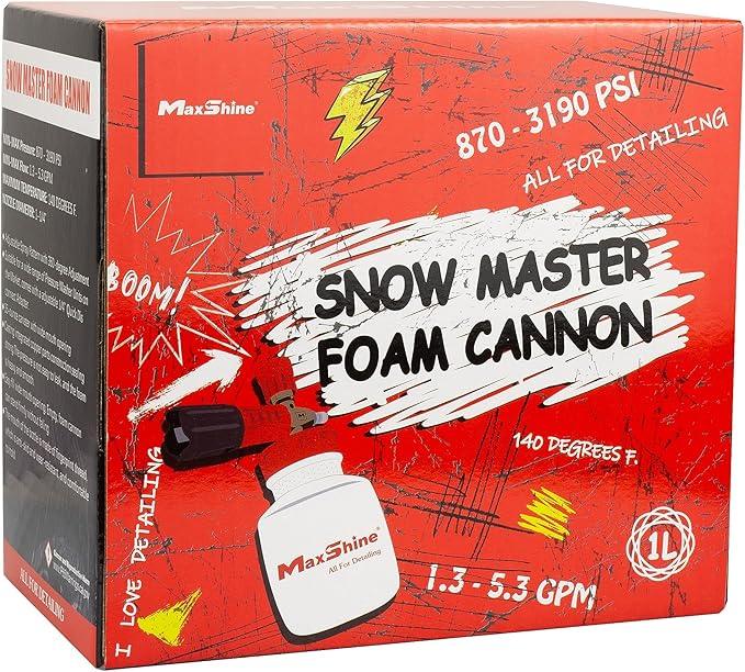Maxshine Detailing Pressure Washer Foaming Starter Kit SHK01 | Cannon & Gun, White | 35oz Foam Cannon, 5000PSI Pressure Gun | Thick Foam Cleaning for Cars, Trucks, Home Surfaces - NeatNest