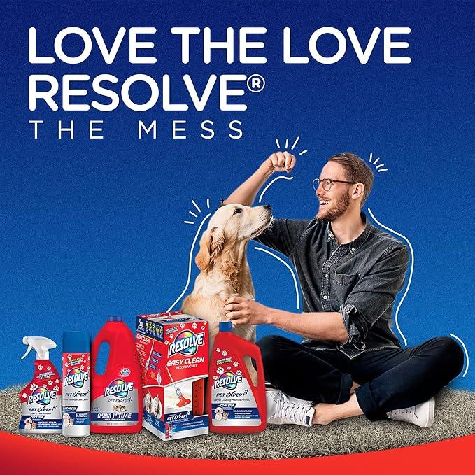 Resolve Pet Expert Stain and Odor Remover, Carpet Cleaner, Pet Stain and Odor Remover, Carpet & Upholstery Cleaner - Removes Stains and Odors, 22 oz - NeatNest