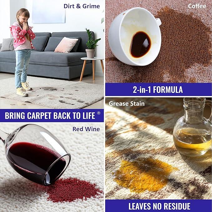 Carpet CPR Spot & Stain Remover Spray – Heavy Duty Carpet Cleaner for Pet Messes, Coffee & Tough Stains - NeatNest
