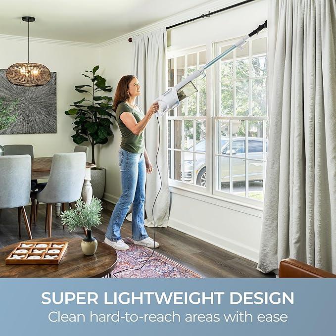 Kenmore CS2015 200 Series Corded Stick Vacuum, Detachable Hand Vac with 2-Motor Powerful Suction, Hair Eliminator Nozzle, LED Headlight & Swivel Steering for Carpets, Bare Floors and Couches - NeatNest