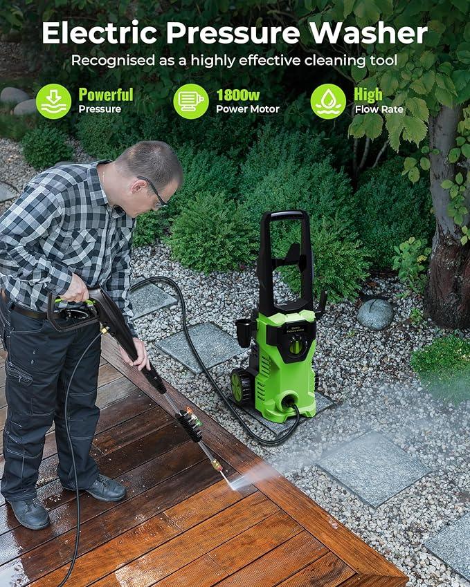 Pressure Washer, Power Washer with Foam Cannon High Pressure Washer for Cars, Fences, Patios, Decks, Patios and Driveway Powerwasher - NeatNest