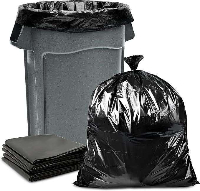 Veska 33 Gallon Trash Bags, (Huge 100 Bags w/Ties) Large Black Garbage Bags 30 Gallon, 32 Gallon, 35 Gallon Trash Can Liners - NeatNest