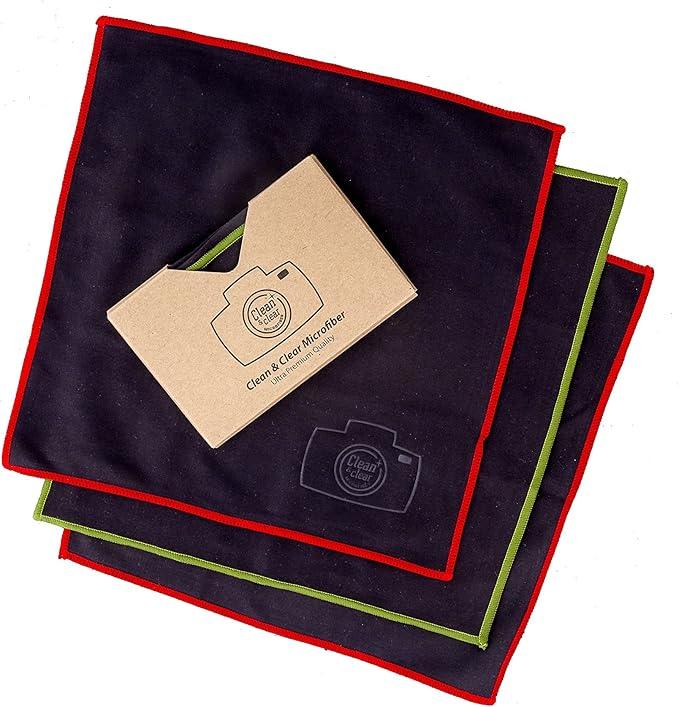 Clean & Clear Microfiber Cleaning Cloth, EXTRA LARGE [6 Pack] ULTRA PREMIUM Microfiber Cleaning Cloth - Microfiber Cloth for Camera Lens, Glasses, Screens, and all Lens. - NeatNest