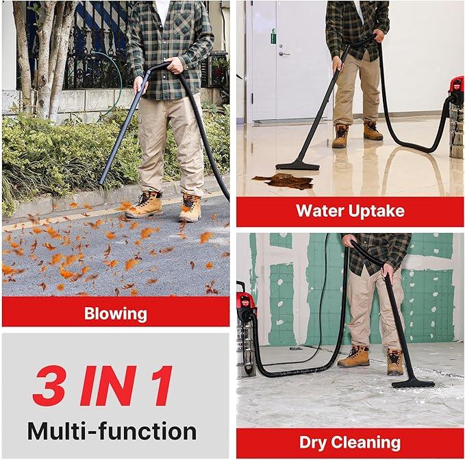 Shop-Vac 6 Gallon 4.0 Peak HP Wet/Dry Vacuum, Wall Mountable Compact Shop Vacuum with 20 ft Extra Long Hose & Accessories - Ideal for Jobsite, Garages, Car & Workshops - NeatNest