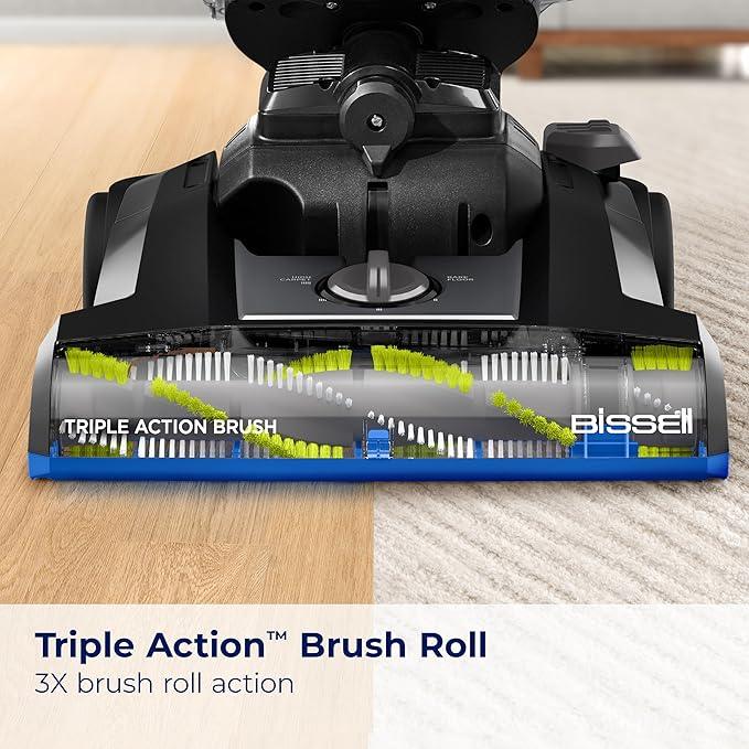 Bissell CleanView Swivel Vacuum with Triple Action Brush Roll, Swivel Steering, Extension Wand, Easy-Empty Dirt Tank, Multi-Cyclonic Suction System, New 2024 Model - NeatNest