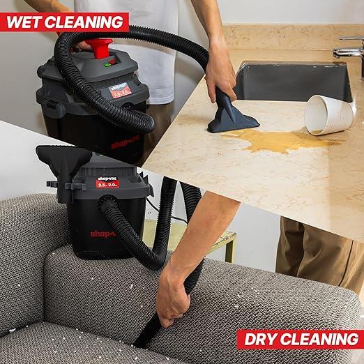 Shop-Vac 2.5 Gallon 2.0 Peak HP Wet Dry Vacuum with Blower, Wall-Mounted Portable Shopvac with 10 Feet Cord, 1.25 Inch x 4 Feet Hose, Small Vacuum Cleaner Ideal for Garage, Workshop & Home, 5430095 - NeatNest