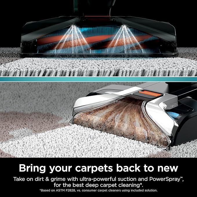 Shark R- EX201 CarpetXpert Upright Carpet, Area Rug & Upholstery Cleaner with StainStriker, Cyan - (Renewed) - NeatNest