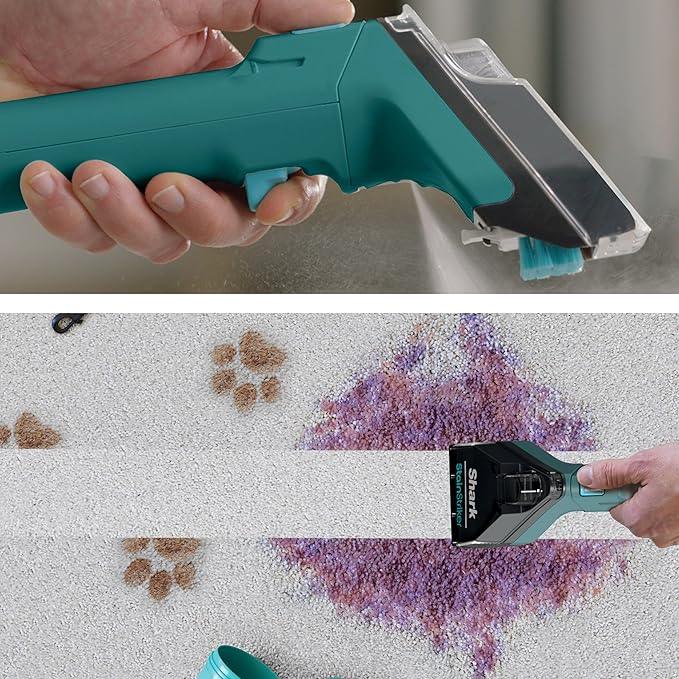 Shark R-EX205 CarpetXpert Carpet, Area Rug & Upholstery Cleaner with StainStriker, Built-in Spot & Stain Cleaner, Teal - Certified , EX200 Series (Renewed) - NeatNest