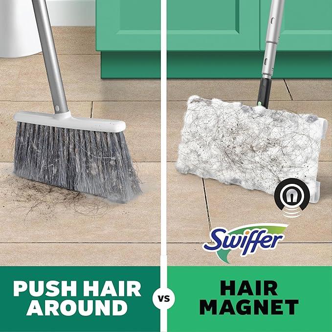 Swiffer Sweep & Mop Deluxe 2-in-1 Floor Mopping and Sweeping Kit, Multi-Surface Kit for Floor Cleaning, Includes 1 Sweeper Device, 5 Heavy Duty Dry Sweeping Cloths, 6 Heavy Duty Wet Mopping Cloths - NeatNest