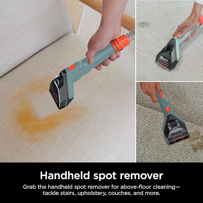Shark CarpetXpert Upright Carpet, Area Rug & Upholstery Cleaner, Built-In Spot & Stain Remover & XL Tool, Perfect for Pets, Carpet Shampooer, 3 Cleaning Tools, Cleaning Solution, Slate Green, EX151 - NeatNest