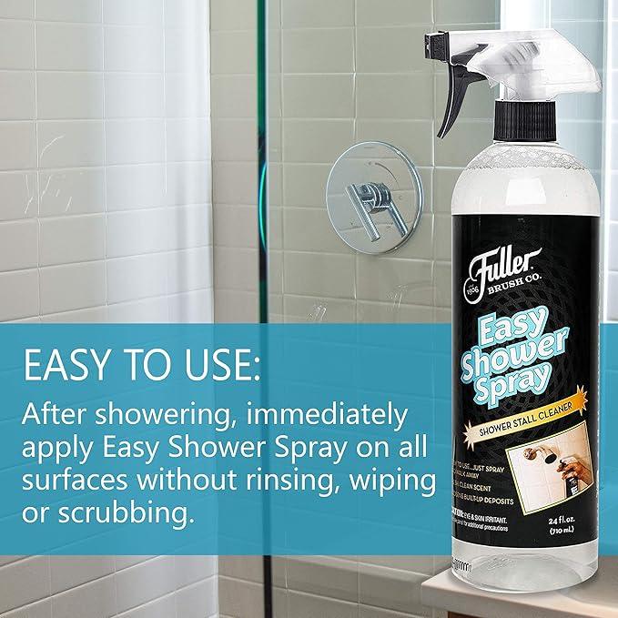 Fuller Brush Easy Shower Spray - No Scrub Shower Cleaner - Multi Surface Formula Keeps Surfaces Clean From Dirt, Soap Scum and Hard Water Stain Build Up Perfect for Shower Floors Walls (Pack of 6) - NeatNest