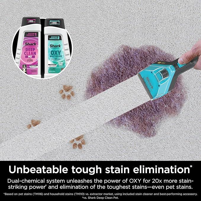 Shark Carpet Xpert Hair Pro with Stain Striker Upright Carpet, Area Rug & Upholstery Cleaner, Carpet Shampooer, 5 Tools, Navy, EX304 - NeatNest