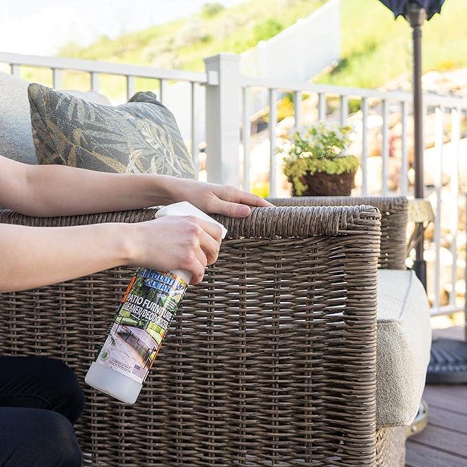 Amazing Patio Furniture Cleaner - Natural Enzymes Easily Remove Dirt, Bird Droppings, Food Stains and More from Your Outdoor and Patio Furniture - USA Made - NeatNest