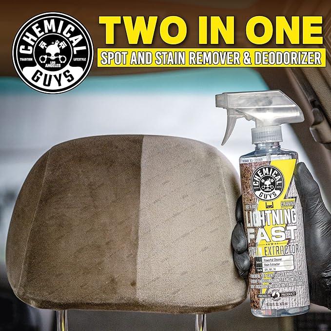Chemical Guys SPI_191_1602 Lightning Fast Carpet and Upholstery Stain Extractor, (Fabric, Upholstery, & Carpet), Safe for Cars, Home, Office, Furniture & More, 16 fl oz, Fresh Scent (2 Pack) - NeatNest