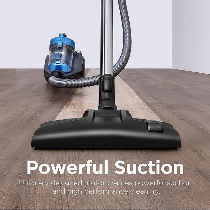 Eureka WhirlWind Bagless Canister 2.5L Vacuum Cleaner, Lightweight Vac for Carpets and Hard Floors, NEN110A, Blue - NeatNest