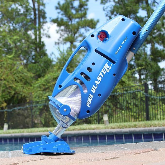 POOL BLASTER Max Cordless Pool Vacuum for Deep Cleaning & Strong Suction, Handheld Rechargeable Swimming Pool Cleaner for Inground and Above Ground Pools, Hoseless Pool Vac by Water Tech - NeatNest