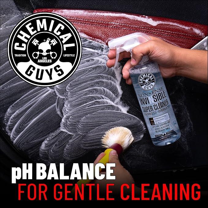 Chemical Guys Nonsense, Odorless Cleaner For Car Interior and Exterior All Purpose Cleaning Spray for Vinyl, Rubber, Plastic, Carpet, Upholstery, and Engine Bays Foaming Deep Cleaning Formula 16 oz - NeatNest