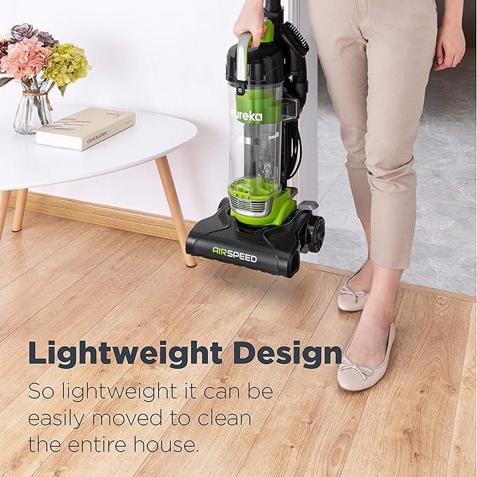 Eureka Airspeed Ultra-Lightweight Compact Bagless Upright Vacuum Cleaner, NEU10AE4, Green - NeatNest