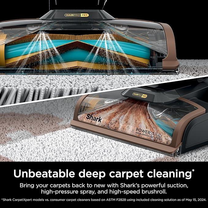 Shark Carpet Xpert Hair Pro with Stain Striker, Upright Carpet, Area Rug & Upholstery Cleaner, Carpet Shampooer, 4 Tools, Copper, EX301 - NeatNest