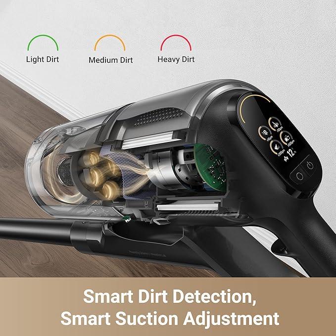 DREAME Z30 Cordless Vacuum Cleaner, Smart Stick Vacuum for Multi-Surface Cleaning, 310AW Suction with Dual Brushes, Pet Deshedding Tool, Long Runtime, Ideal for Hard Floor - NeatNest