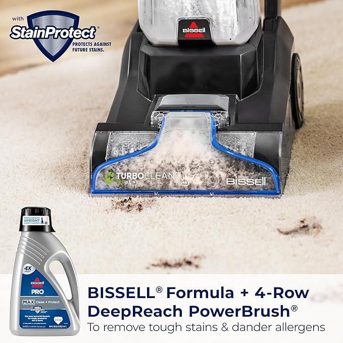 BISSELL TurboClean Pet XL Upright Carpet Cleaner, Upholstery Tough Stain Tool & Formula included, 3746 - NeatNest
