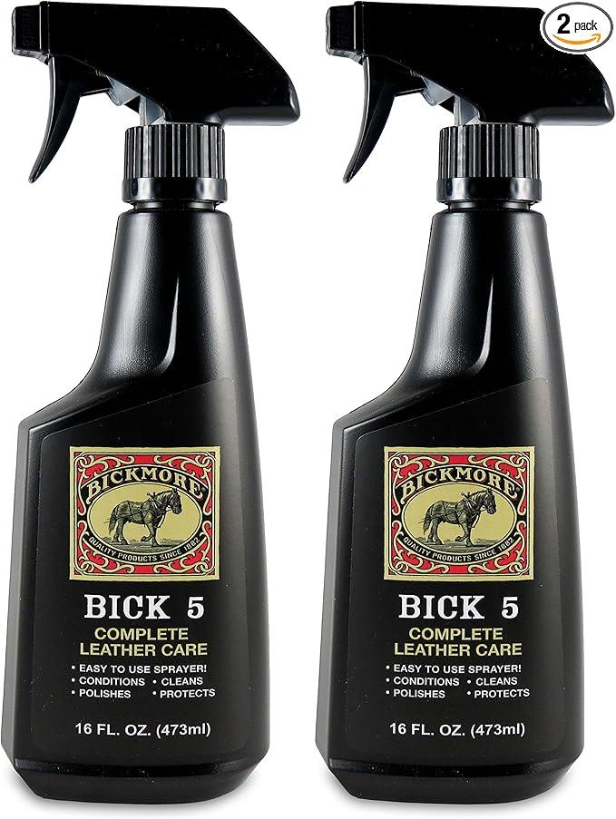 Bickmore Bick 5 Leather Cleaner & Conditioner 16oz Spray (2-Pack) Complete Leather Care - NeatNest