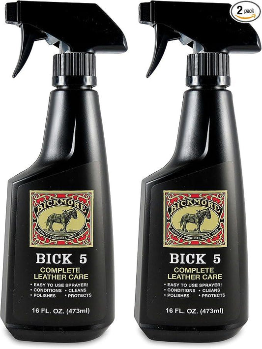 Bickmore Bick 5 Leather Cleaner & Conditioner 16oz Spray (2-Pack) Complete Leather Care - NeatNest