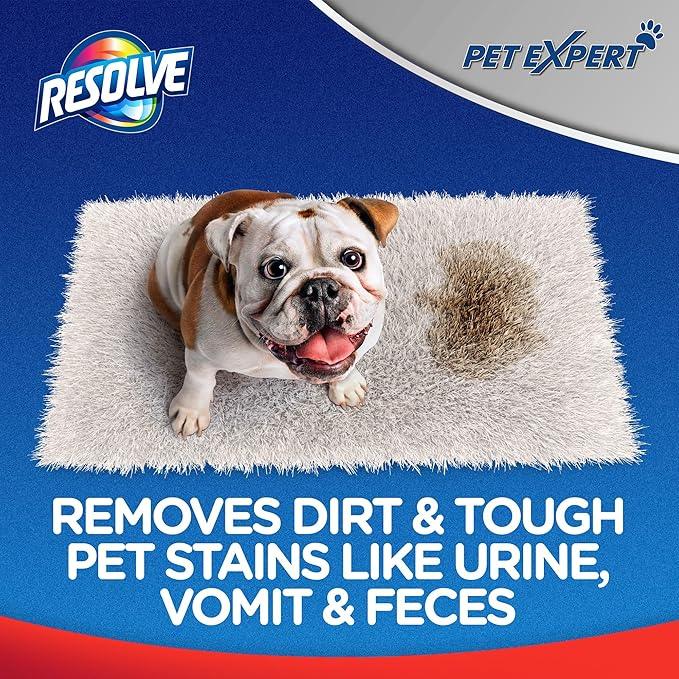 Resolve Pet Expert Stain and Odor Remover, Carpet Cleaner, Pet Stain and Odor Remover, Carpet & Upholstery Cleaner - Removes Stains and Odors, 22 oz - NeatNest