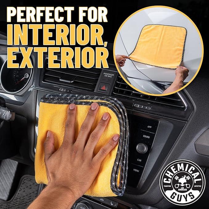 Chemical Guys HOL414 Total Interior Cleaner and Protectant, Refill Kit With 2 Dilution Bottles & 3 Premium Microfiber Towels (Safe for Cars, Trucks, SUVs, Jeeps, Motorcycles, RVs & More) 64 fl oz - NeatNest