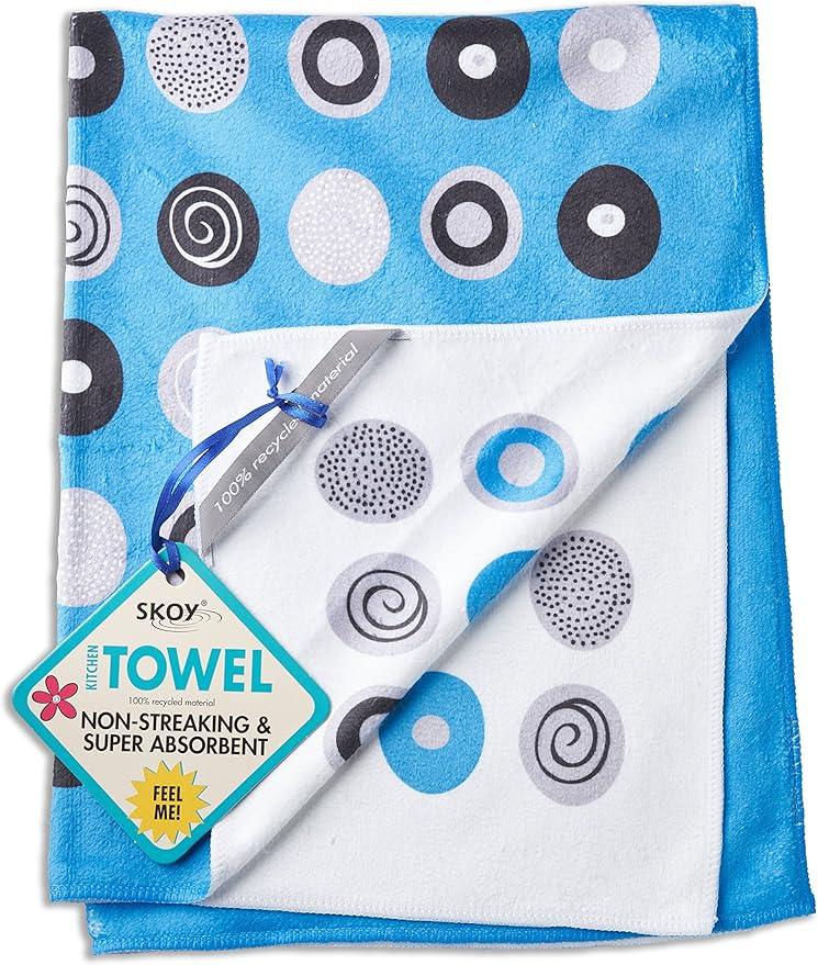 Skoy Cleaning Bundle - Cloth, Scrub, Blue Towel and Sink Holder – Environmentally Friendly, Kitchen & Household Use, Plastic-Free Packaging, Great Gift Idea! - NeatNest