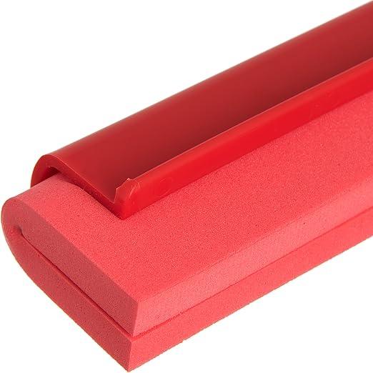 SPARTA 4156805 Plastic Floor Squeegee, Shower Squeegee With Double Foam For Window, Glass, Shower Door, Floor, Windshield, 24 Inches, Red, (Pack of 6) - NeatNest