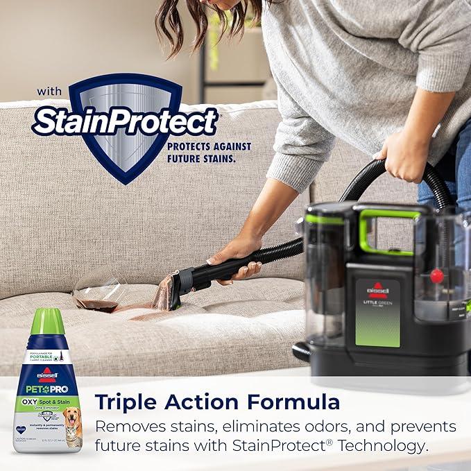 BISSELL® Little Green® Max Pet SmartMix Portable Carpet and Upholstery Deep Cleaner, Car/Auto Detailer, with SmartMix Technology, Self-Cleaning Tough Stain Tool and Pet Hair Removal Tool, 38572 - NeatNest
