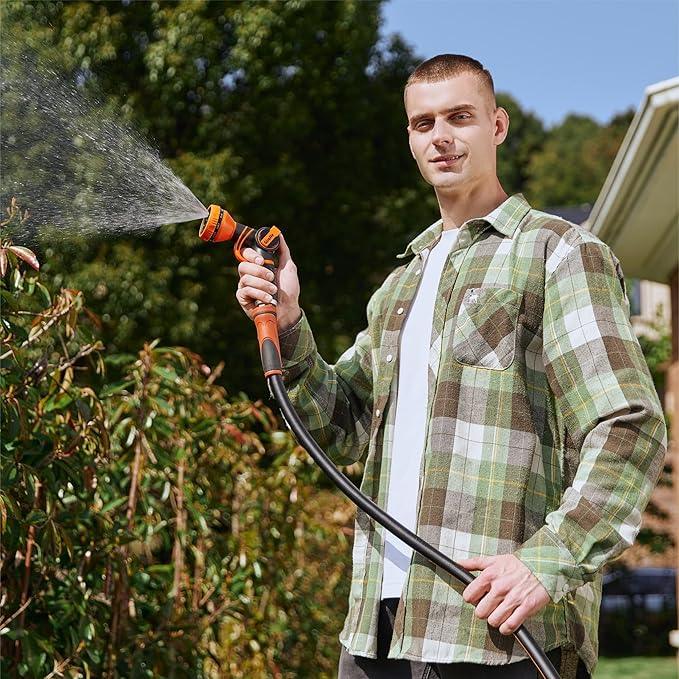Giraffe Tools Garden Leader Hose 5/8 inch x 5ft, Short Water Hose Heavy Duty, Flexible, Lightweight Hybrid Hose with Swivel Handle, Male to Female Fittings - NeatNest