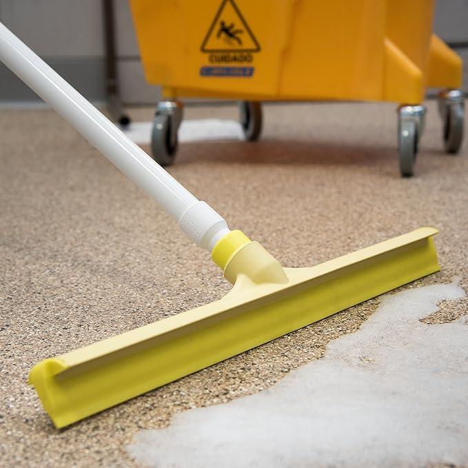 SPARTA 3656704 Plastic Foam Squeegee, Shower Squeegee, Heavy Duty Squeegee With Rubber Blade For Windows, Glass, Shower Doors, Floors, Windshields, 20 Inches, Yellow - NeatNest