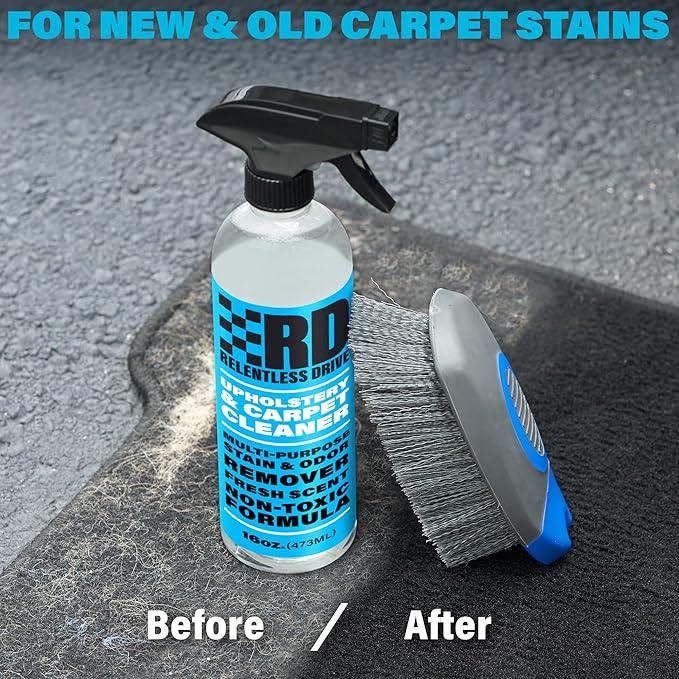 Car Interior Carpet & Upholstery Seat Cleaner — Safe for All Cars — for Carpets, Seats, Floor Mats, Home, Office & More — 16oz Cleaner Kit - NeatNest