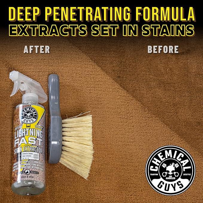 Chemical Guys Lightning Fast Carpet and Upholstery Stain Extractor - Carpet Cleaner, Safe for Fabric, Upholstery, Cars, Home, Office, Furniture, and More, Fresh Scent - 128 oz - NeatNest