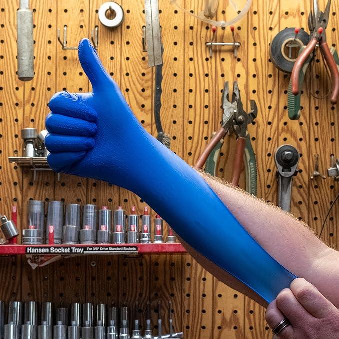 DENCO DISTRIBUTING, INC. Griptensity Biodegradable Textured Nitrile Gloves - Powder & Latex Free - 6MIL - 10 Boxes Per Case - NeatNest