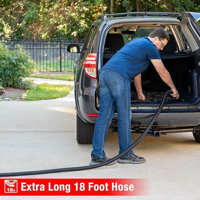 Shop-Vac 5 Gallon 5.5 Peak HP Wet/Dry Vacuum, Wall Mountable Compact Shop Vacuum with 18+7Ft Long Hose & Attachments, Ideal for Jobsite, Garage, Car & Workshop. 9522236 - NeatNest