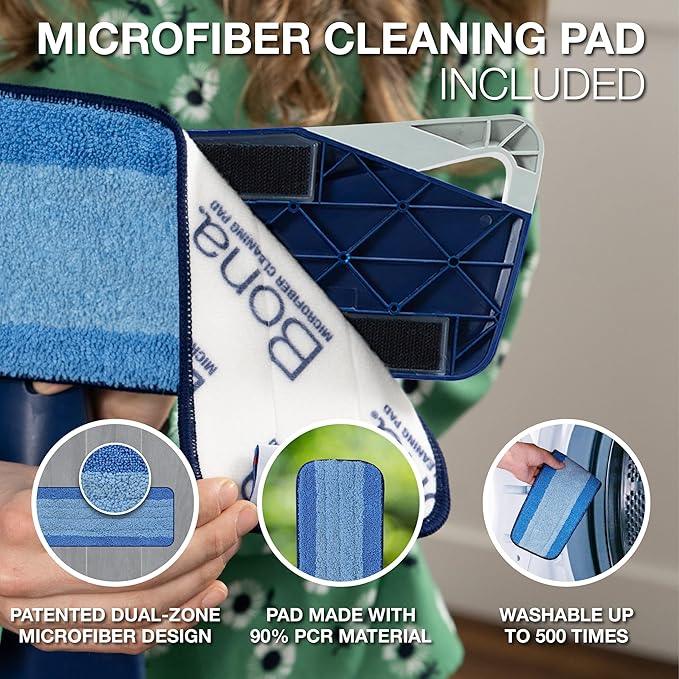 Bona Premium Motion Multi-Surface Floor Spray Mop - Includes Multi-Surface Floor Cleaning Solution and Machine Washable Microfiber Cleaning Pad - Spray Mop for Stone, Tile, Laminate, and Vinyl Floors - NeatNest