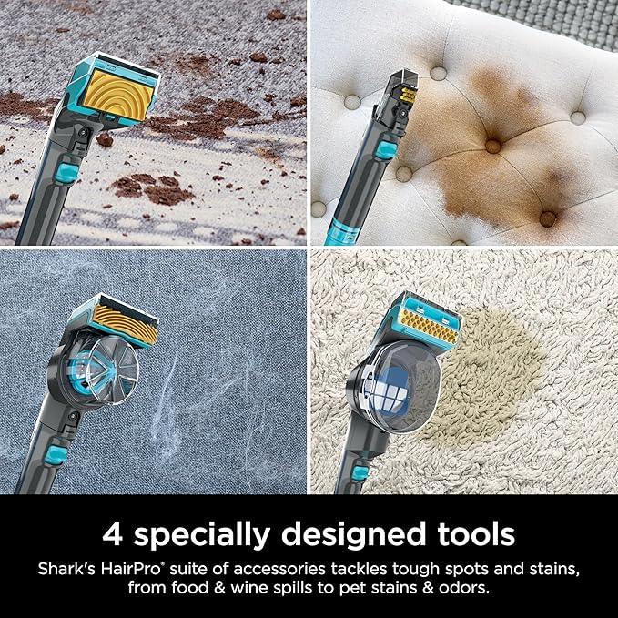 Shark Carpet Xpert Hair Pro with Stain Striker Upright Carpet, Area Rug & Upholstery Cleaner, Carpet Shampooer, 5 Tools, Navy, EX304 - NeatNest