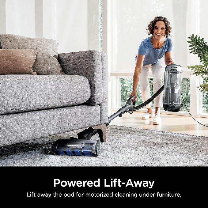 Shark AZ2001AMZ Vertex DuoClean PowerFins Upright Vacuum, with Powered Lift-Away & Self-Cleaning Brushroll, Dark Lilac, 1 qt Dust Cup - NeatNest